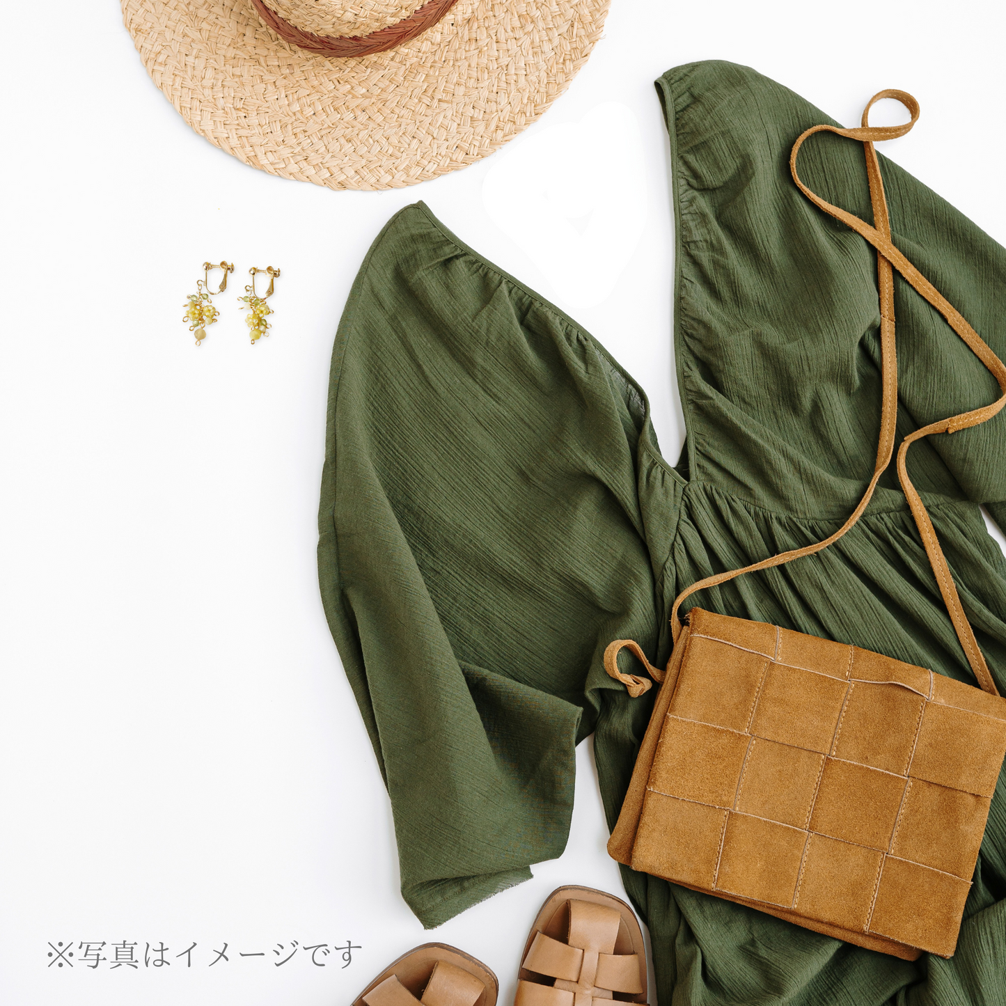 【★送料無料★】〜プレゼントにも♪〜ふわふわミモザのイエローオパールイヤリング 天然石【14kgf】