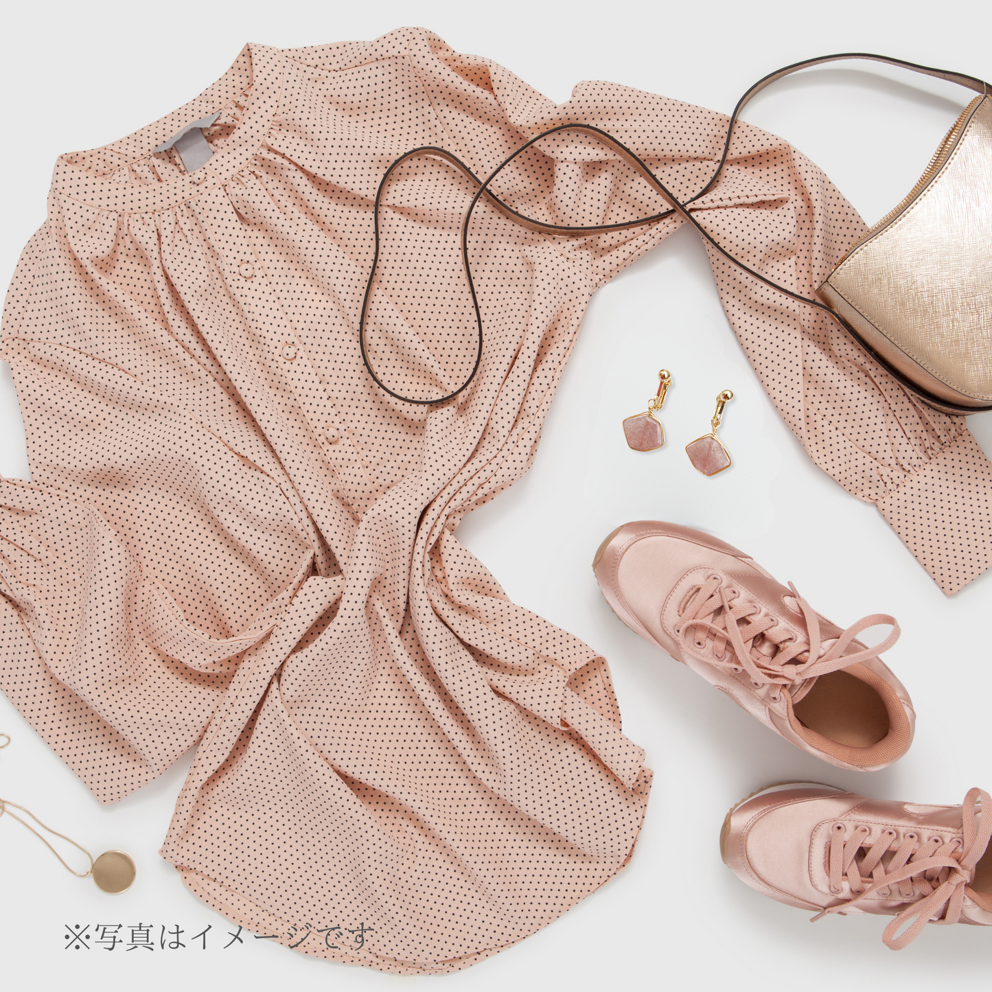 【★送料無料★】【14kgf金属アレルギー対応】桜色ピンクエピドートイヤリング
