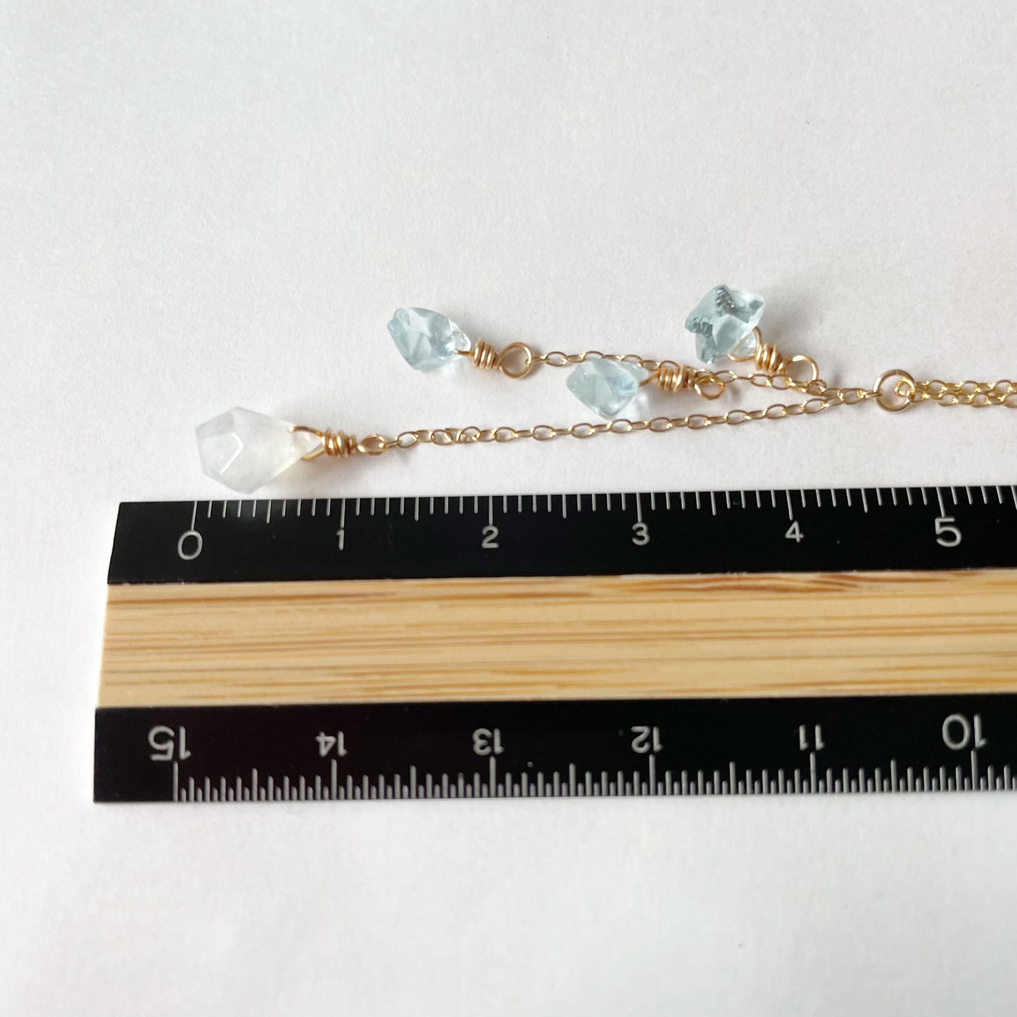 【★送料無料★】〜クリスマス限定コレクション〜月と星に願いを込めてトパーズとムーンストーンのネックレス